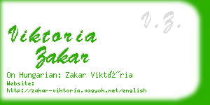 viktoria zakar business card